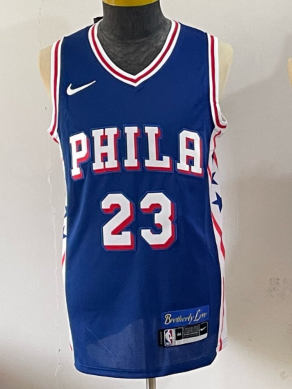 Kids James Stitched 23 Blue Jersey